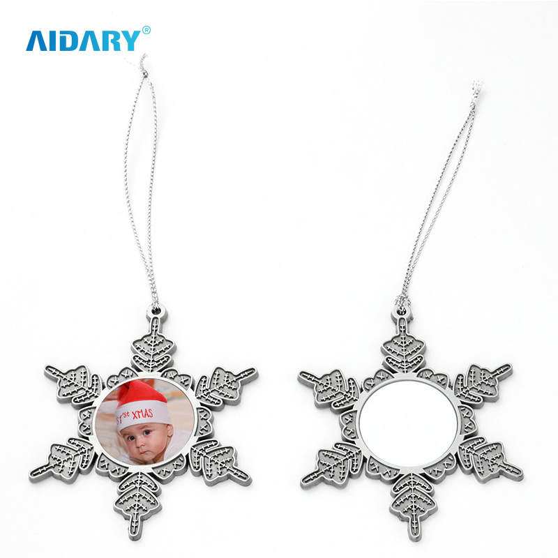 AIDARY Christmas Snowflake Metal Ornament
