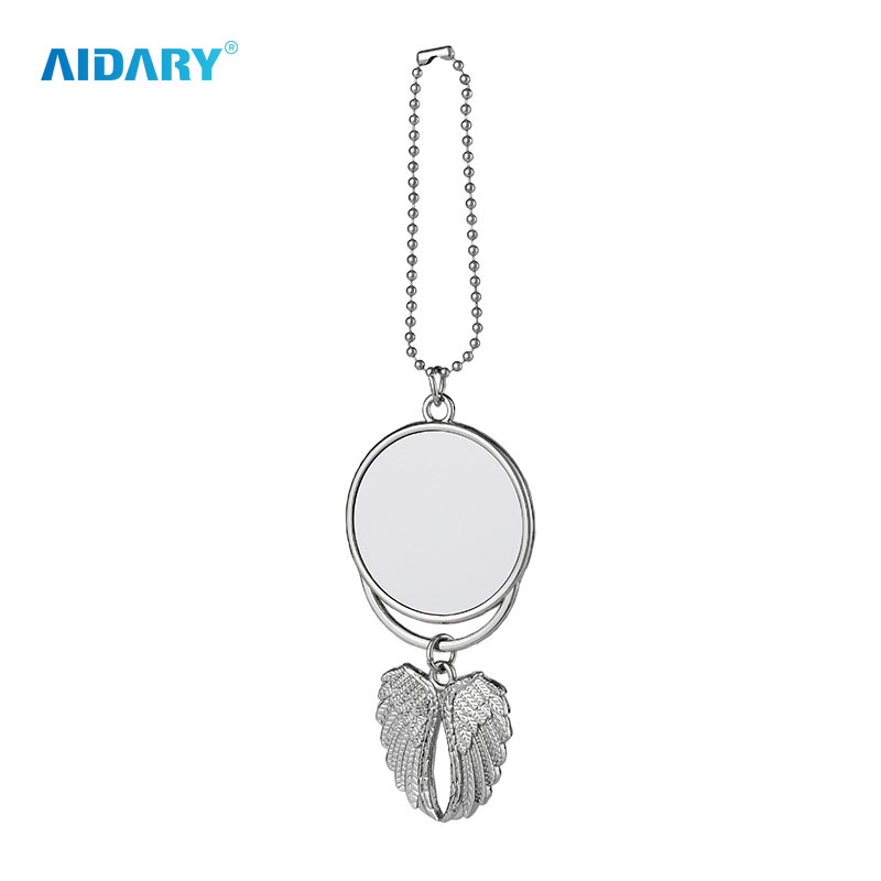 AIDARY Silver Angel Wings Car Ornament for Sublimation Transfer