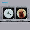 Sublimation 20 * 20 Mirrors Edge Clock Glass Frame BL14