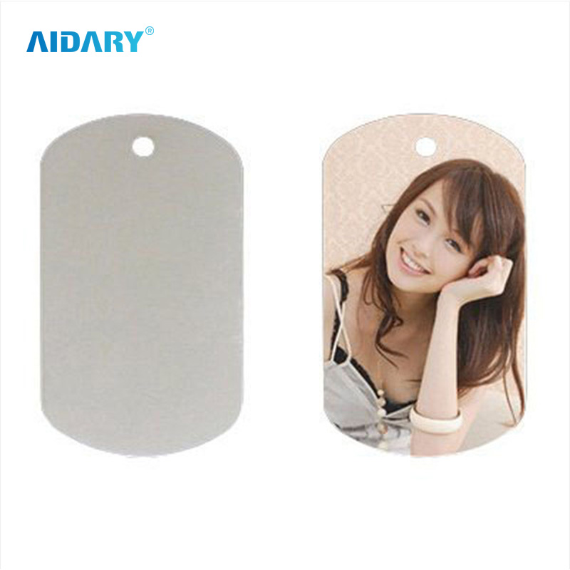 AIDARY Sublimation Stainless Steel Pendant Sublimatioin Dog Tag