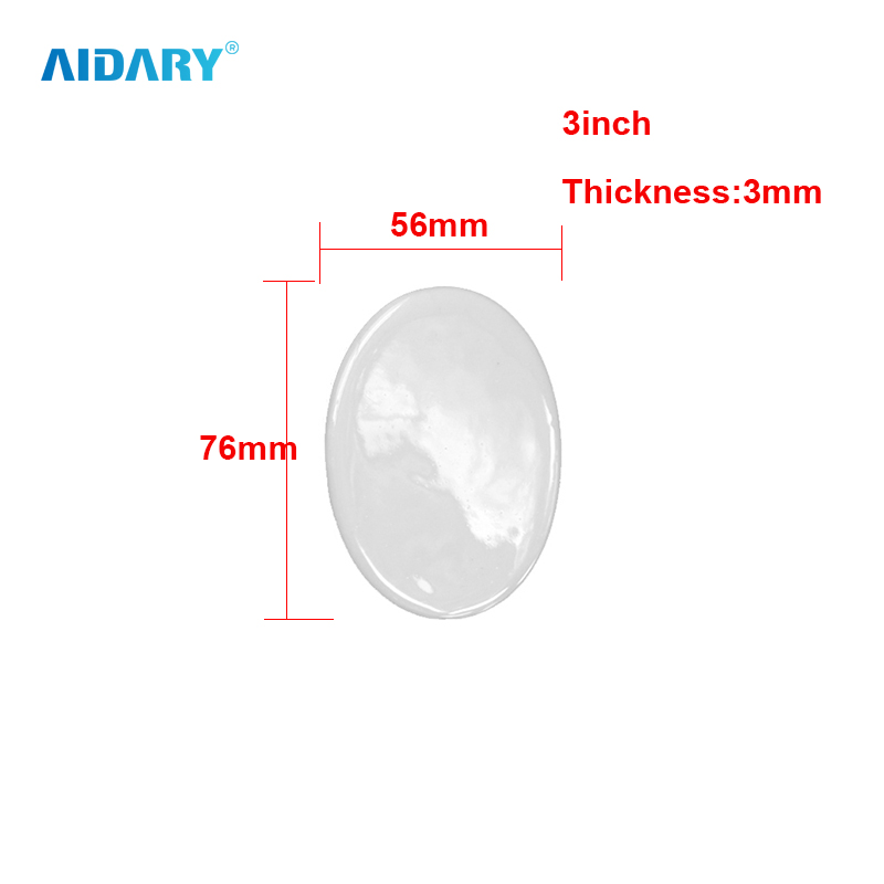 AIDARY 127mm X 86mm Oval Sublimation Blank Porcelain Ornament