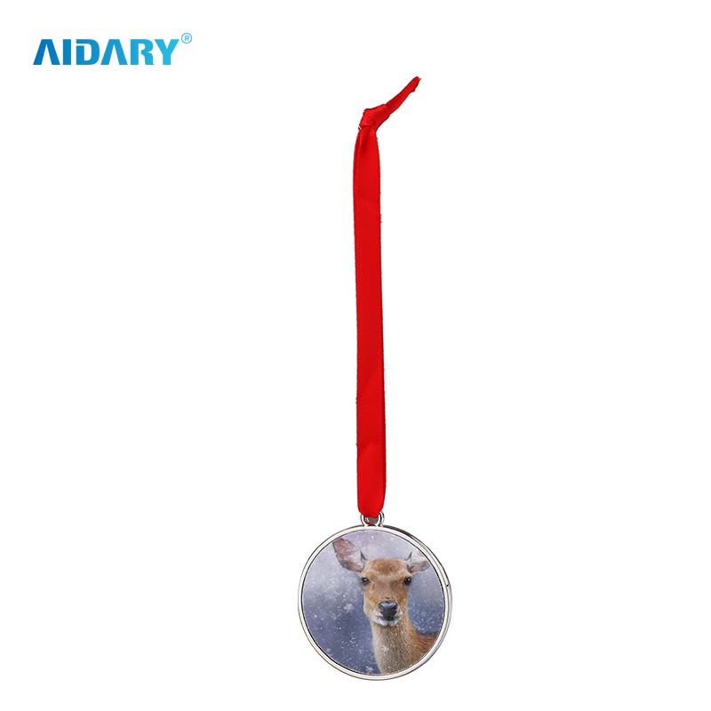AIDARY Christmas Metal Ornament - Round