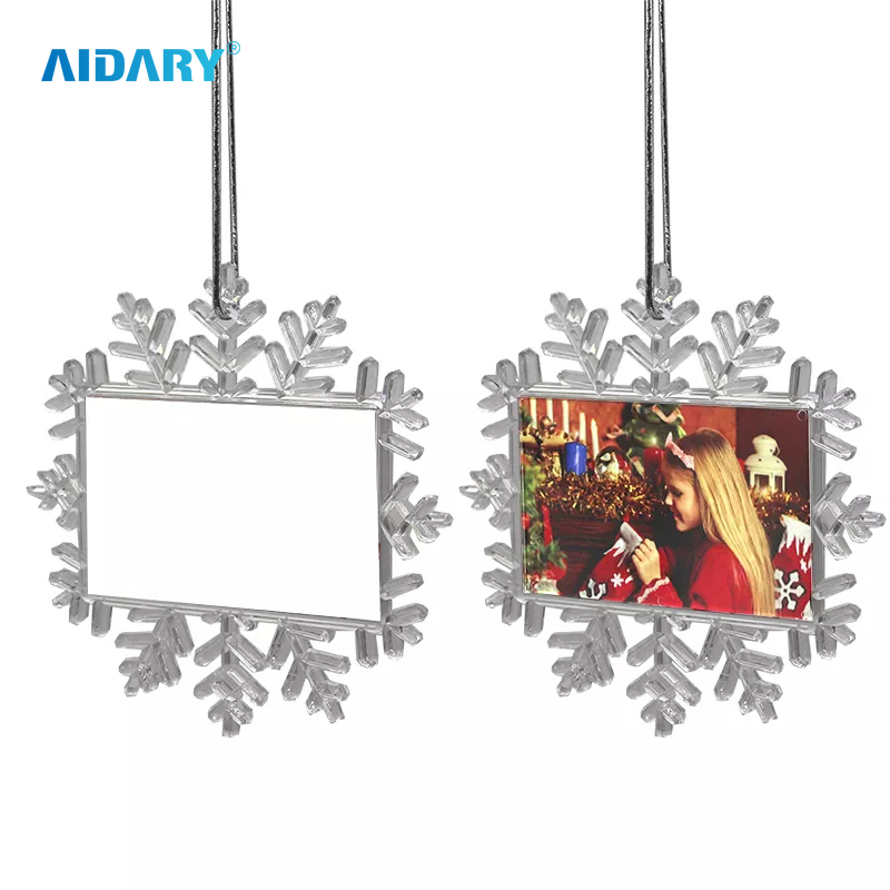 Sublimation Double Side Pentagon Christmas Hanging