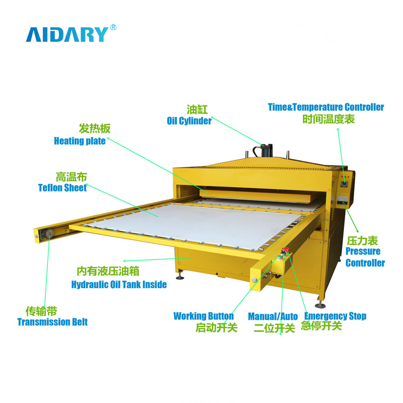 AIDARY Large Plate Industrial Garment Press Machine FZLC B5-1