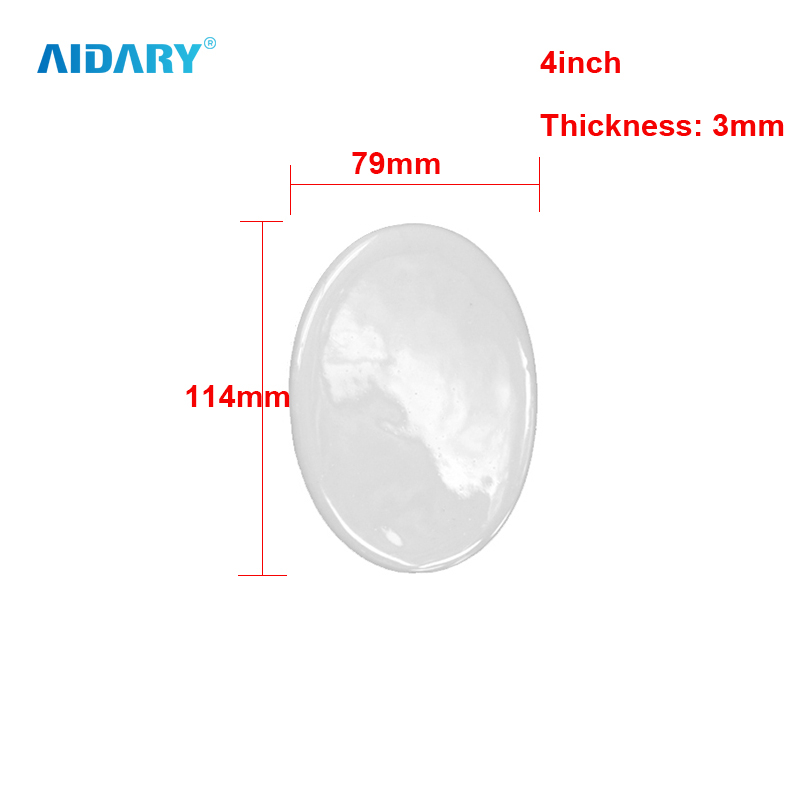 AIDARY 11.4 X 7.9cm Ellipse Sublimation Blank Porcelain Ornament