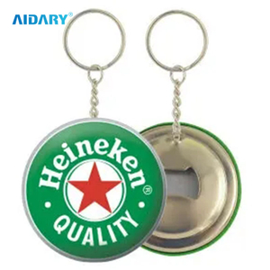 58mm Bottle Opener Keychain Blank Plain Badge Pin