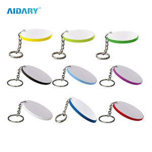 Sublimation Round Plastic Key Chain Sublimation ABS Keychain