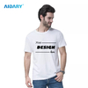 AIDARY Promotional Vote Tee Shirts Plus Size Plain White Custom Logo Printed Modal 200gsm Sublimation Unisex T Shirt