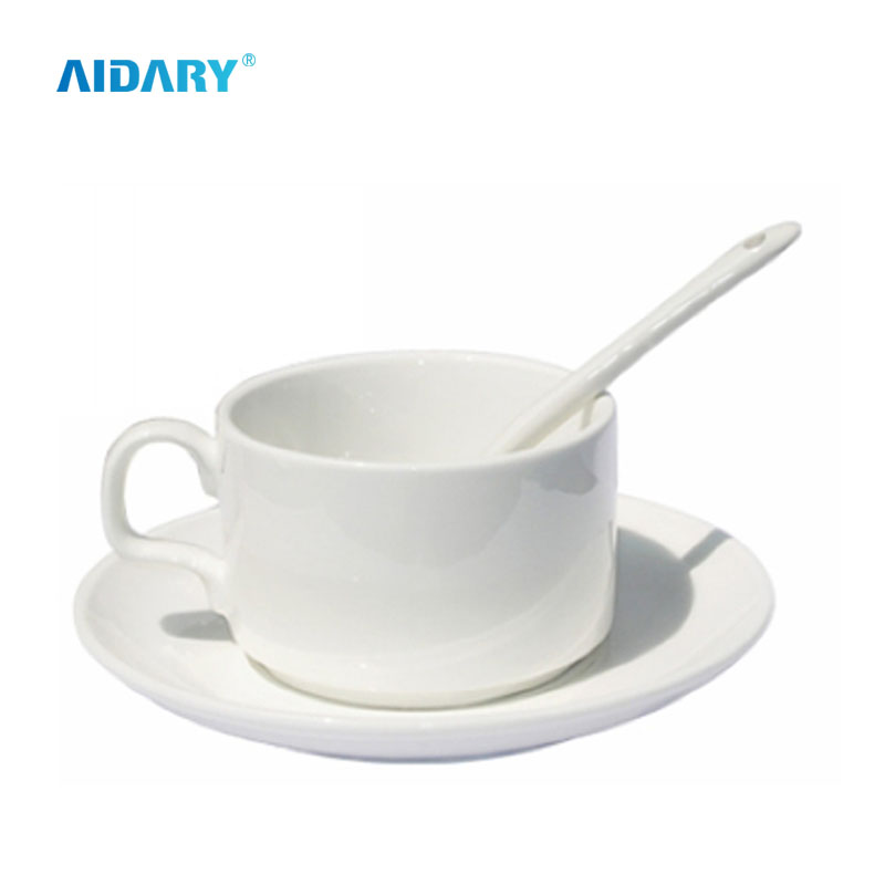 AIDARY Sublimation Coffee Mug with Plate And Spoon