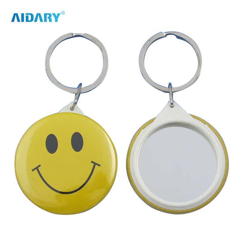 AIDARY 58mm Plastic Back Shell Key Chain Plain Badge Pin