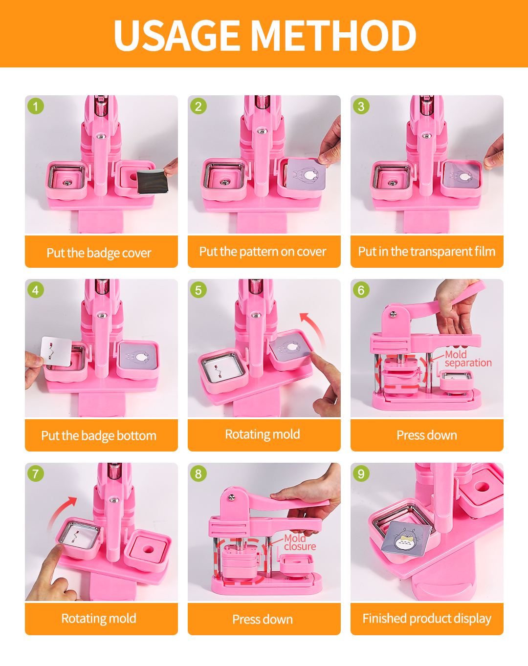 Square bagde making machine XZJ-S (2)