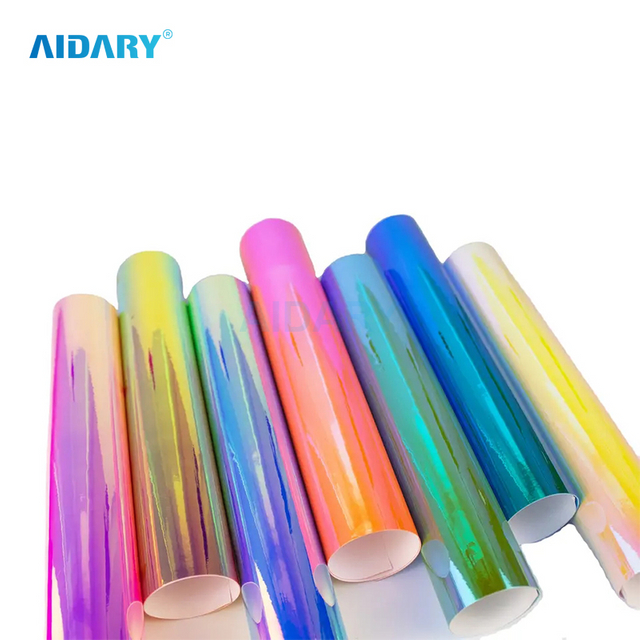 PVC Rainbow Holographic Self Adhesive Heat Transfer Vinyl