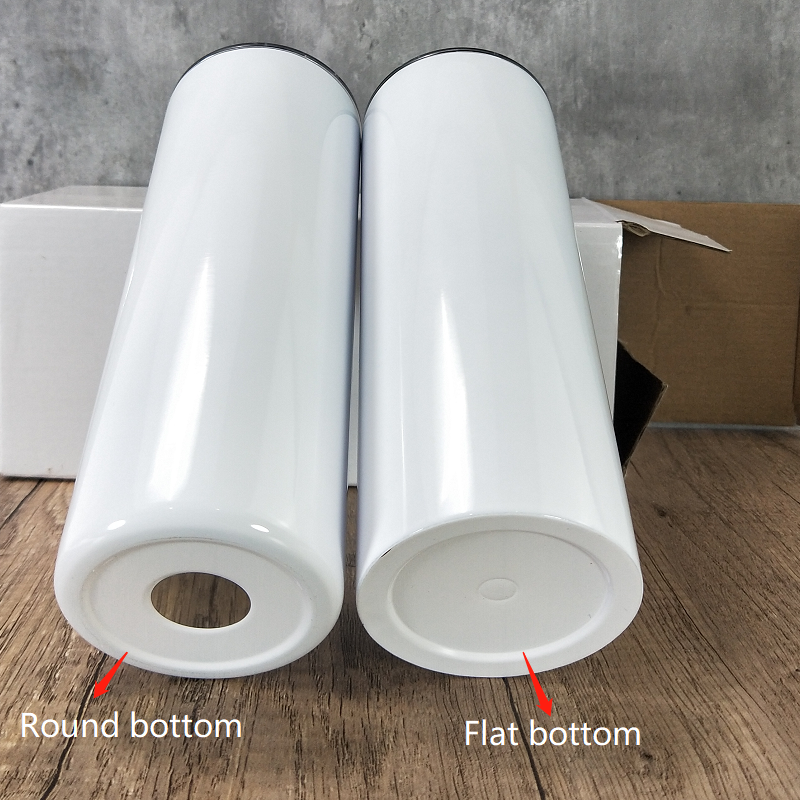Flat bottom 20oz tumblers (4)