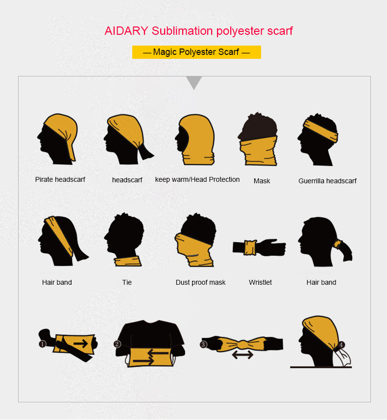 aidary sublimation scarf