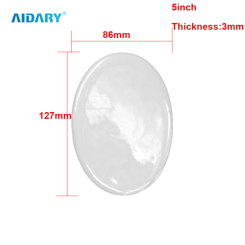 5inch ellipse golden porcelain ornament