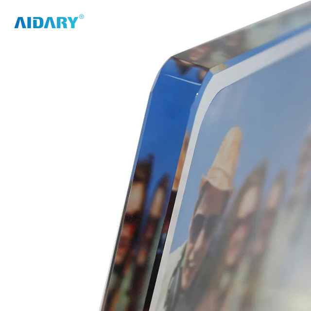 Sublimation 6"Rounded Crystal Photo Frame Sublimation Crystal Frame BL-07