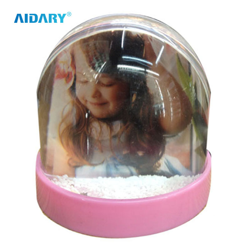 globe snow cube photo frame