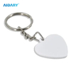 35*35*2mm Heart Plastic Key Chain With Triangle Key Chain