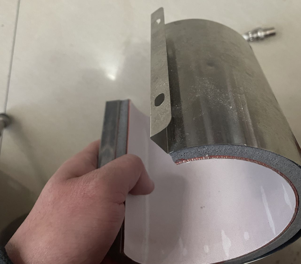 2 holes and 2 folds heating element