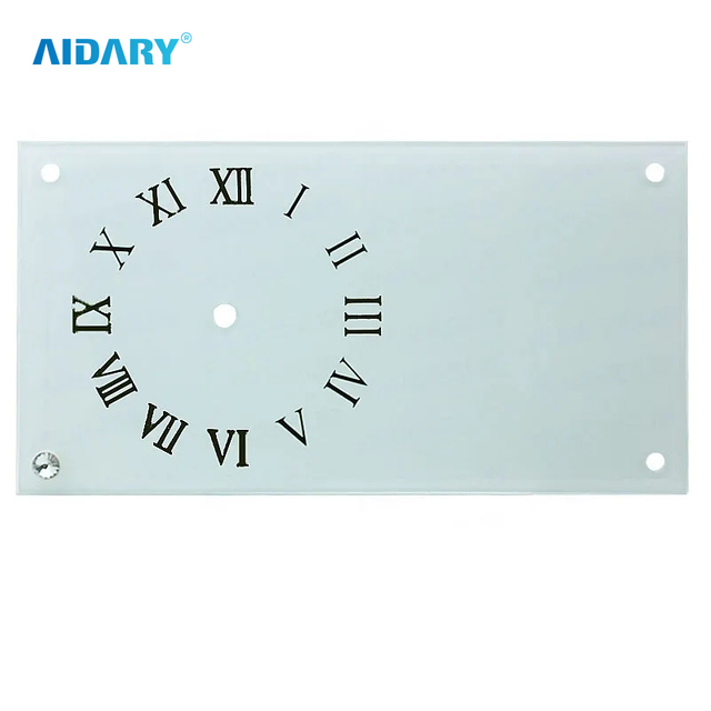 12" Strip Smooth Clock Sublimation Blanks Glass Frame BL28