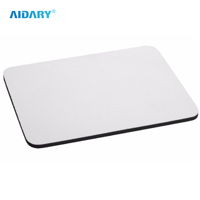 AIDARY 3mm Mouse Pad Sublimation Mousepad White Custom Rubber Mat Blank Sublimated