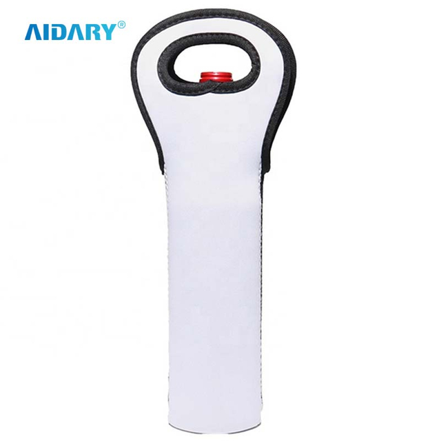 AIDARY Sublimation Customized Neoprene Wine Bottle Cover Sublimation Red Wine Champagne Bottle Cover