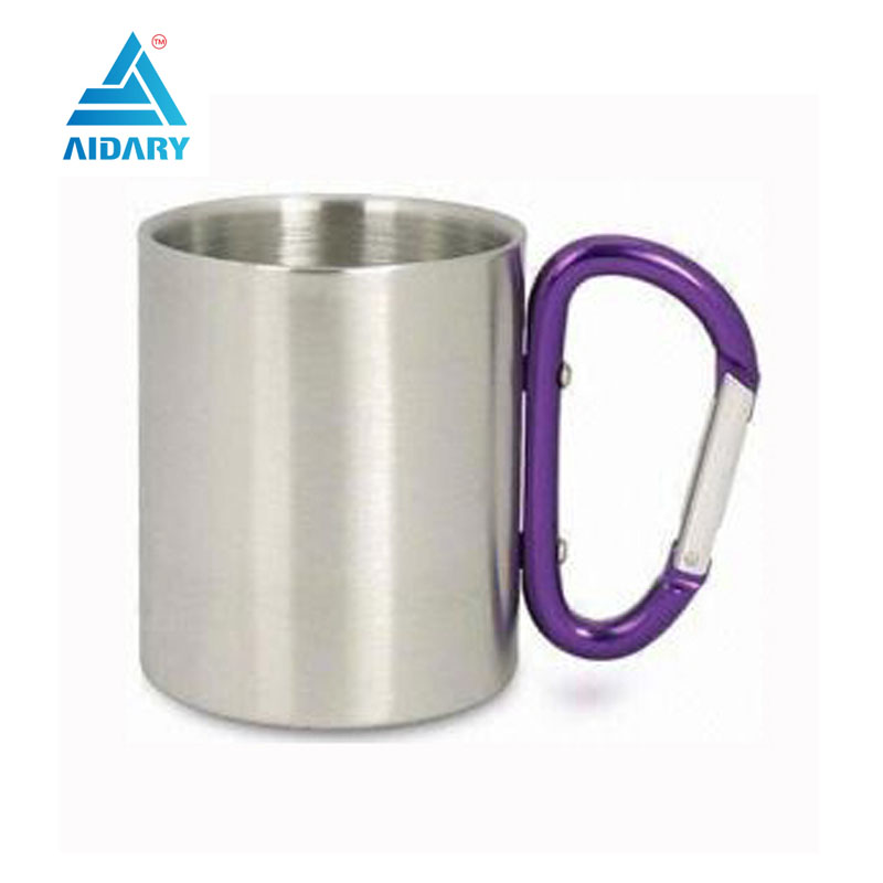 AIDARY Sublimation Carabiner Handle Stainless Steel Mug