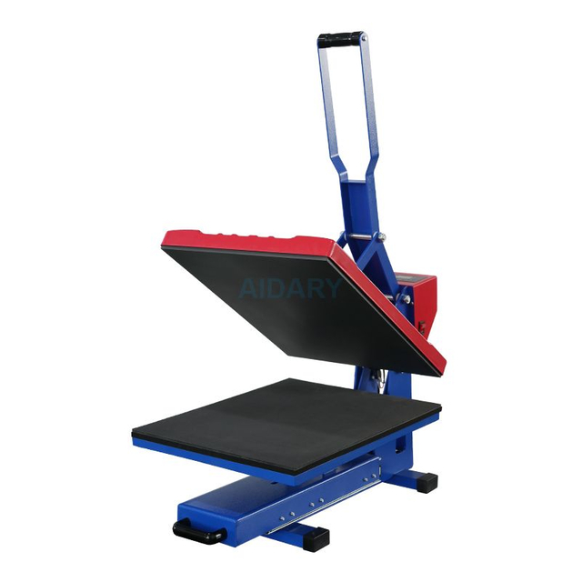 Vertical Heat Platen Slide-out Design T-shirt Threadable T-shirt Sublimation Printing Machine