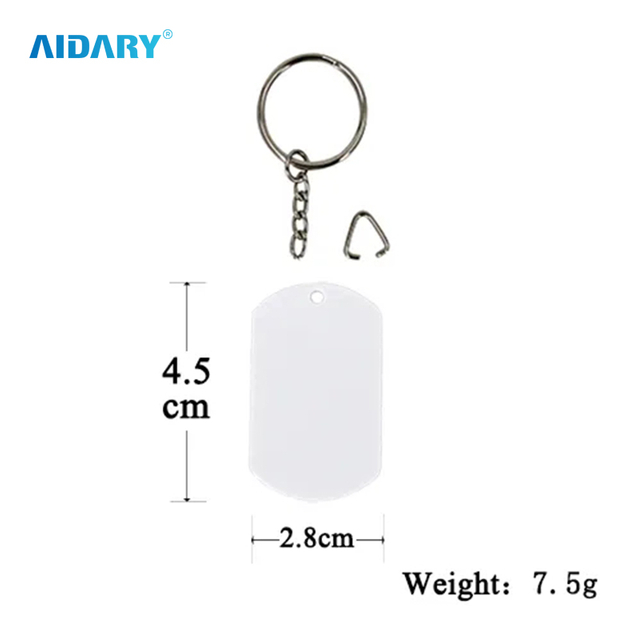 Sublimation Plastic Key Chain