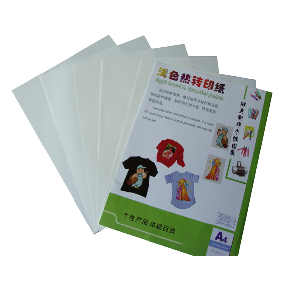 A4 Ink Jet Light Transfer Paper for Light Full Cotton Tshirt