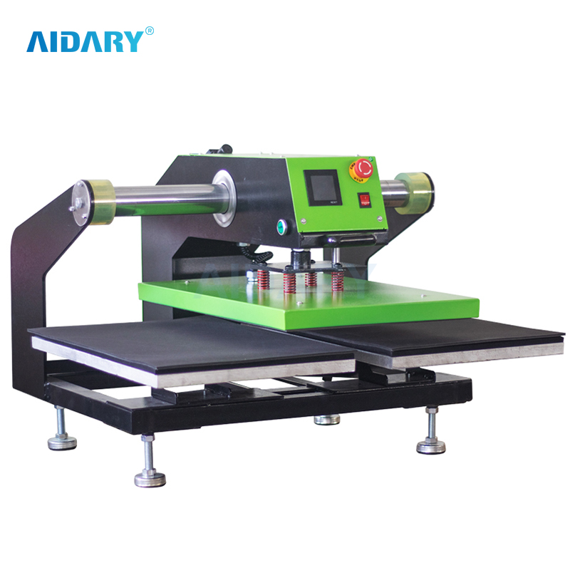 AIDARY Upper Heating Plate Moving Double Working Tables Faster And Convenient for Printing T-shirt Heat Press