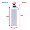 AIDARY Best Quality Sublimation Aluminum 600ml Water Bottle