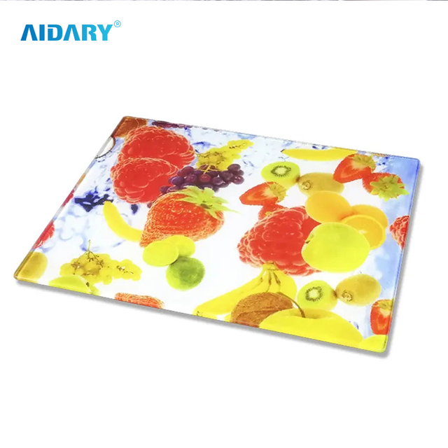 Multi Function 28*30cm White Blank Sublimation Clear Glass Cutting Board