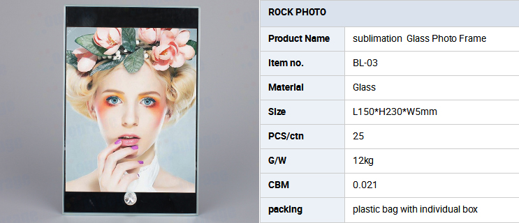 8inch Straight up and down mirror frame BL03 (3)