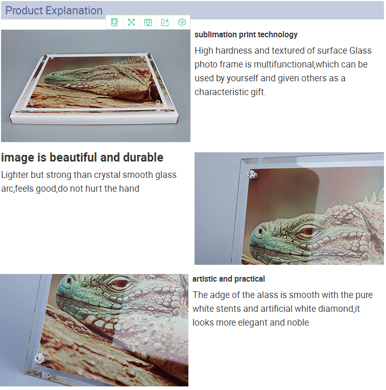 Bevel crystal photo frame(four holes) BL09 (3)