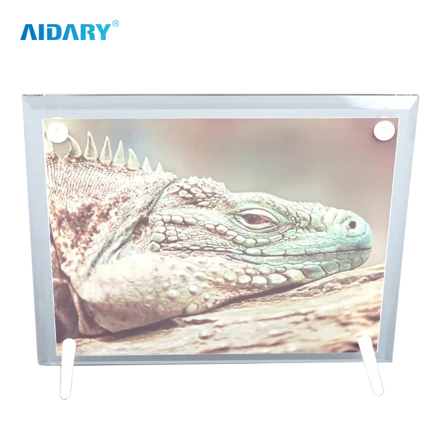 Sublimation 10 Inch Four Holes Bevel Crystal Photo Frame BL09