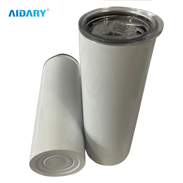 High Quality Printing Flat Bottom Sublimation 20oz Straight Skinny Tumblers