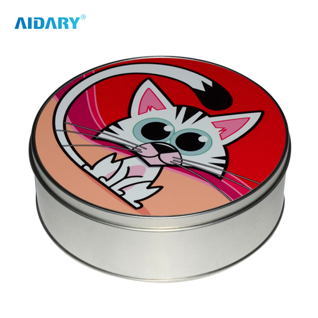 AIDARY Round Metal Box Candy Tin Box for Sublimation