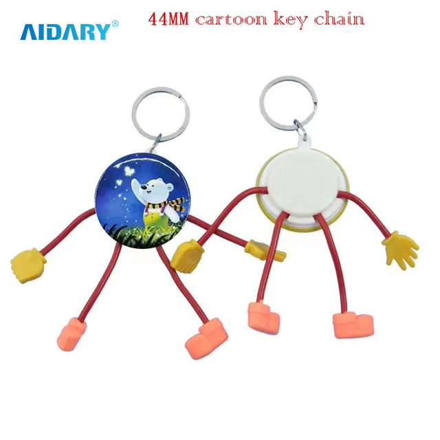 58MM Plastic Back Shell Cartoon Key Chain