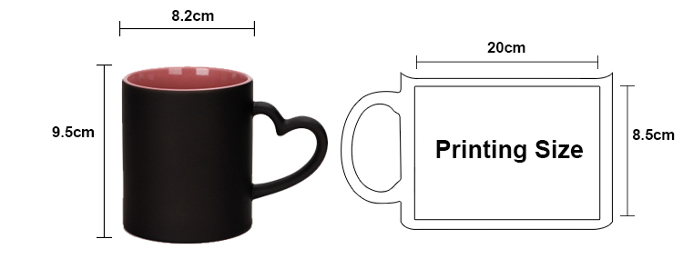 inside color heart handle color change mug size