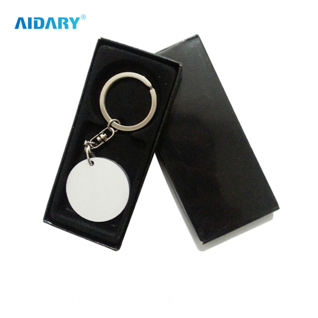 Sublimation 47mm Round Plastic Key Ring