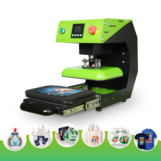 Electric Fully Auto System Silent Motor Slide-out Base Auto Heat Press Machine