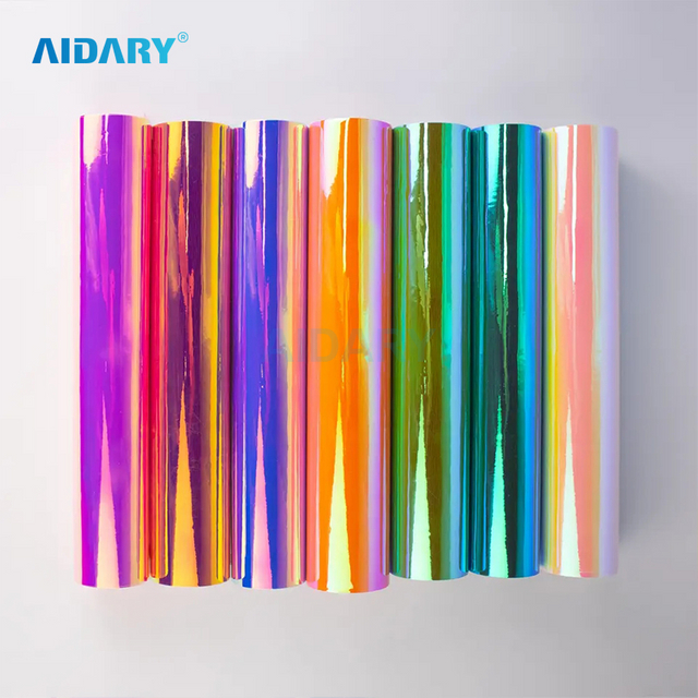 PVC Rainbow Holographic Self Adhesive Vinyl Roll