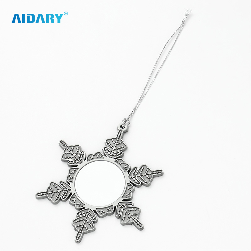 AIDARY Christmas Snowflake Metal Ornament