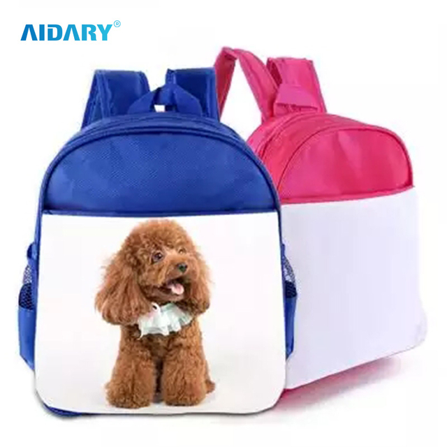 AIDARY Can Be Printed Photo Washable Sublimation Student Backpack School Bags for Kids