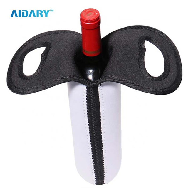 AIDARY Sublimation Double Neoprene Wine Bottle Cover Sublimation Red Wine Champagne Bottle Cover