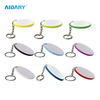 Sublimation 39mm Colorful Edge Round Shape Sublimation ABS Keychain