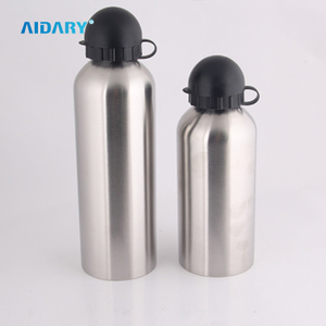 AIDARY Small Rim Aluminum Sublimation Sport Water Bottle with Round Cap Cover