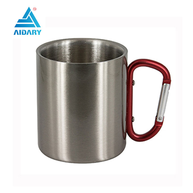 AIDARY Sublimation Carabiner Handle Stainless Steel Mug