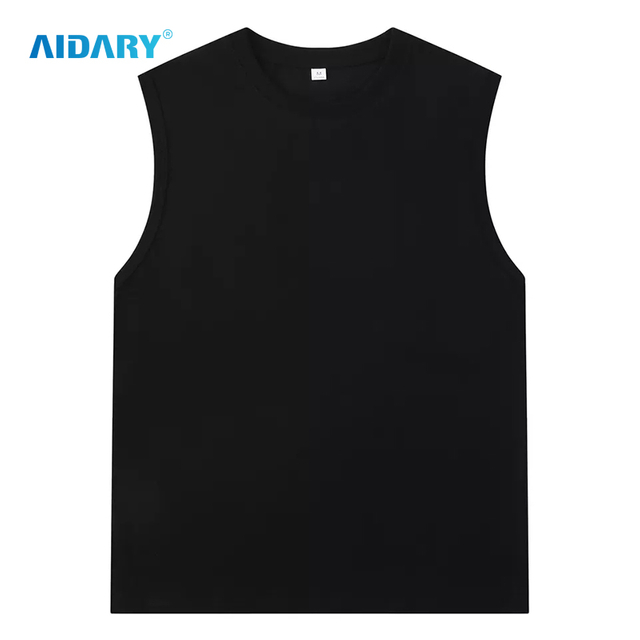 AIDARY Summer Personalized Logo Loose Pure Cotton Vest